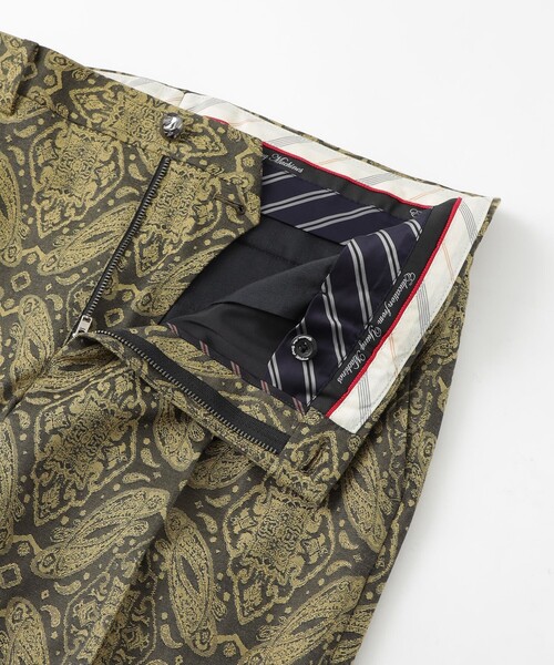 Education from Youngmachines（エデュケーションフロムヤングマシーン）の「【Education from Youngmachines】オーナメントジャガード スラックス（スラックス・メンズ・ブラック/イエロー系その他・S/M/L）」の12枚目の写真