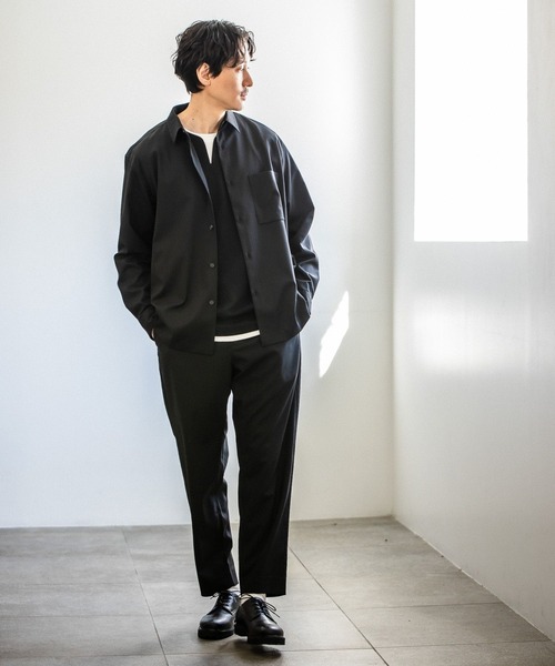 GLOBAL WORK（グローバルワーク）の「アーバンシャツ/163416（シャツ/ブラウス・メンズ・ブラック/その他/ネイビー・LARGE/MEDIUM/SMALL）」の4枚目の写真