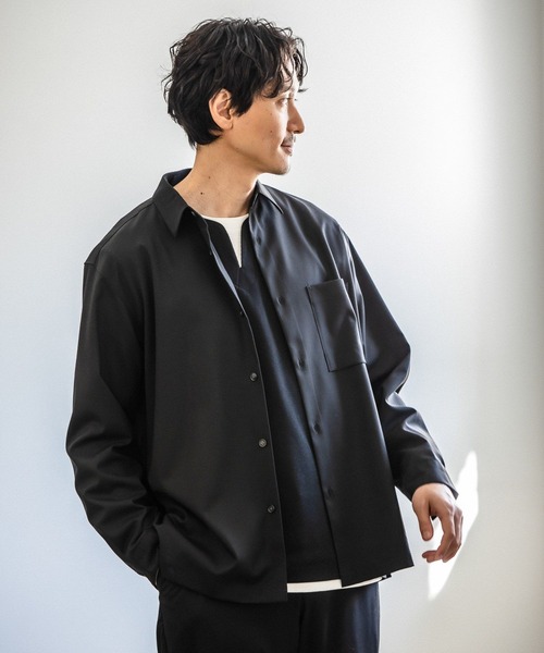 GLOBAL WORK（グローバルワーク）の「アーバンシャツ/163416（シャツ/ブラウス・メンズ・ブラック/その他/ネイビー・LARGE/MEDIUM/SMALL）」の6枚目の写真
