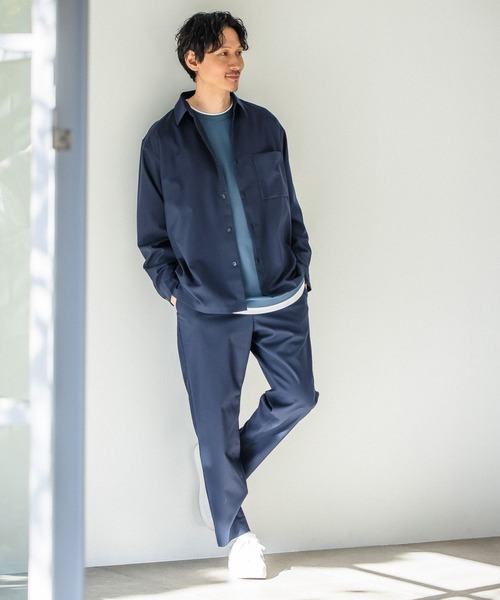 GLOBAL WORK（グローバルワーク）の「アーバンシャツ/163416（シャツ/ブラウス・メンズ・ブラック/その他/ネイビー・LARGE/MEDIUM/SMALL）」の8枚目の写真