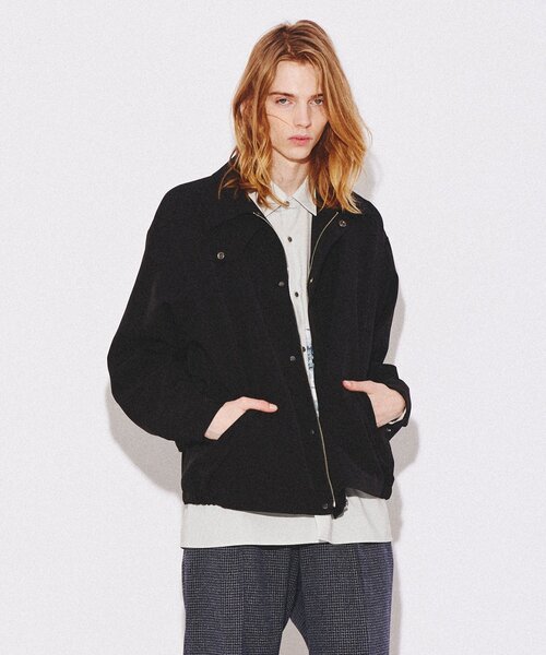 tk.TAKEO KIKUCHI(ティーケータケオキクチ)の「◆ヴィールマテリアルブルゾン(ブルゾン・メンズ・ブラック/ダークグリーン/ナチュラル・01/02/03)」の2枚目の写真