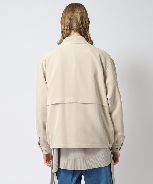 tk.TAKEO KIKUCHI(ティーケータケオキクチ)の「◆ヴィールマテリアルブルゾン(ブルゾン・メンズ・ブラック/ダークグリーン/ナチュラル・01/02/03)」の4枚目の写真