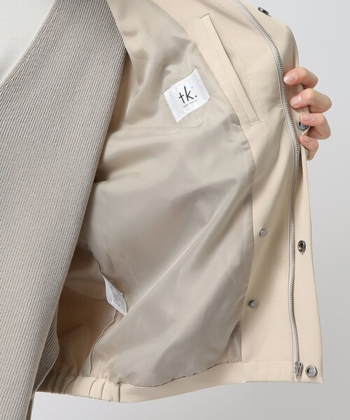 tk.TAKEO KIKUCHI(ティーケータケオキクチ)の「◆ヴィールマテリアルブルゾン(ブルゾン・メンズ・ブラック/ダークグリーン/ナチュラル・01/02/03)」の10枚目の写真