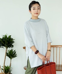 BEAMS BOY | BEAMS BOY / リブ ビッグ モックネック  Tシャツ(Tシャツ/カットソー)