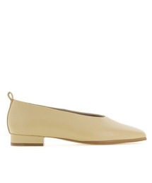 A de Vivre | 【本革】レザースクエアトゥフラットシューズ(パンプス)