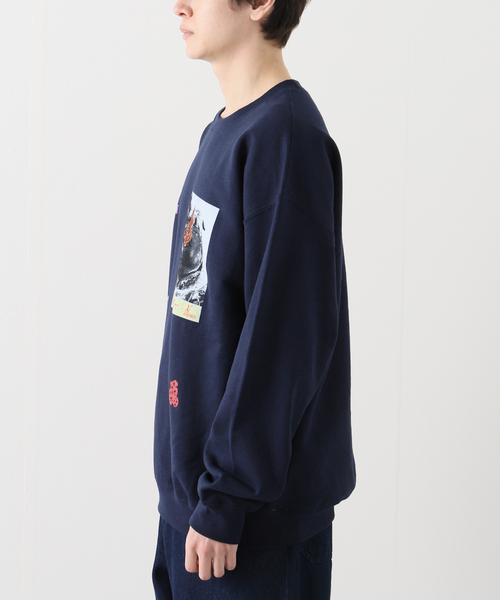 Evisen Skateboards（エビセンスケートボード）の「【EVISEN / エビセン】GOBUJYOU CREW NECK（スウェット・メンズ・ネイビー/レッド・MEDIUM/LARGE）」の7枚目の写真