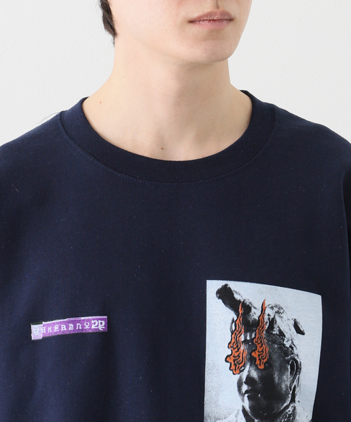Evisen Skateboards（エビセンスケートボード）の「【EVISEN / エビセン】GOBUJYOU CREW NECK（スウェット・メンズ・ネイビー/レッド・MEDIUM/LARGE）」の5枚目の写真