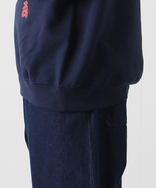 Evisen Skateboards（エビセンスケートボード）の「【EVISEN / エビセン】GOBUJYOU CREW NECK（スウェット・メンズ・ネイビー/レッド・MEDIUM/LARGE）」の10枚目の写真