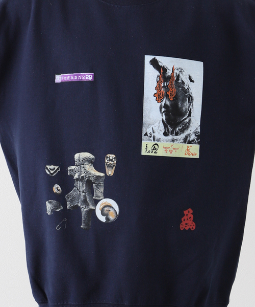 Evisen Skateboards（エビセンスケートボード）の「【EVISEN / エビセン】GOBUJYOU CREW NECK（スウェット・メンズ・ネイビー/レッド・MEDIUM/LARGE）」の13枚目の写真