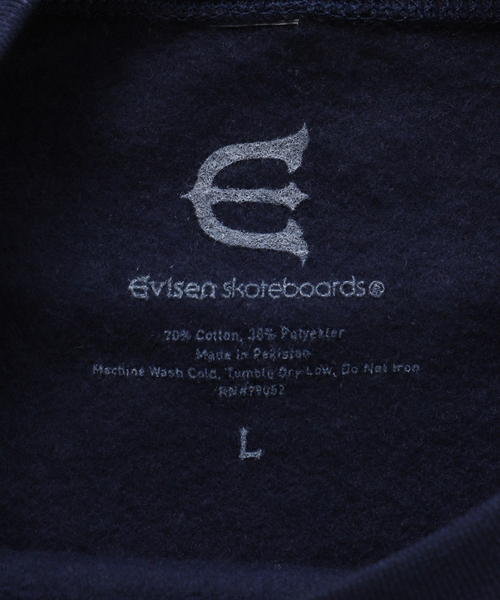 Evisen Skateboards（エビセンスケートボード）の「【EVISEN / エビセン】GOBUJYOU CREW NECK（スウェット・メンズ・ネイビー/レッド・MEDIUM/LARGE）」の15枚目の写真