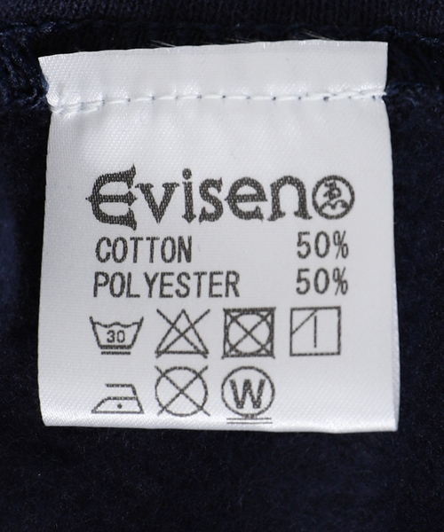 Evisen Skateboards（エビセンスケートボード）の「【EVISEN / エビセン】GOBUJYOU CREW NECK（スウェット・メンズ・ネイビー/レッド・MEDIUM/LARGE）」の4枚目の写真