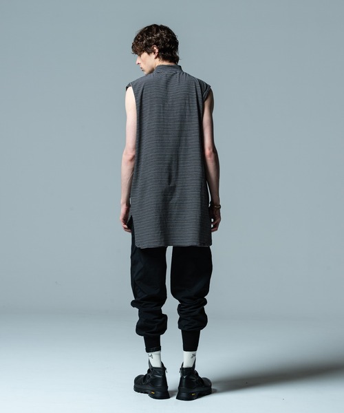 glamb（グラム）の「Hi Neck Tank Top / ハイネックタンクトップ（タンクトップ・メンズ・ホワイト×ブラック/ホワイト/ブラック・M/L/S）」の18枚目の写真