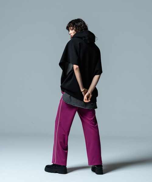 glamb（グラム）の「Hi Neck Tank Top / ハイネックタンクトップ（タンクトップ・メンズ・ホワイト×ブラック/ホワイト/ブラック・M/L/S）」の20枚目の写真