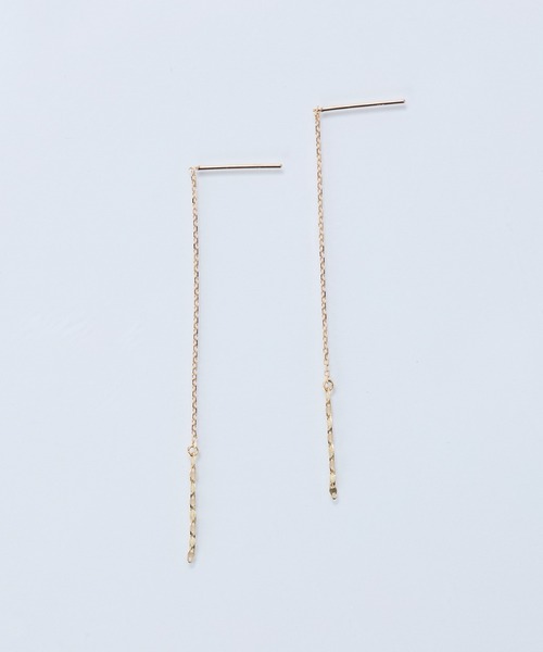 Phoebe(フィービィー)の「【K10】グリッターアメリカンチェーンピアス/BOX付き(ピアス(両耳用)・レディース・イエローゴールド・FREE)」の7枚目の写真