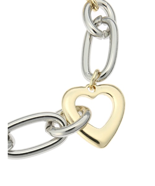 earth music&ecology（アースミュージックアンドエコロジー）の「メタルハートチェーンマンテルブレスレット（ブレスレット・レディース・シルバー・FREE）」の5枚目の写真