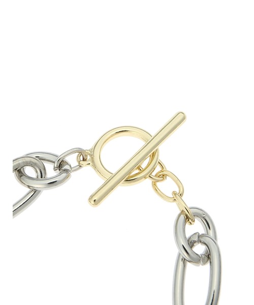 earth music&ecology（アースミュージックアンドエコロジー）の「メタルハートチェーンマンテルブレスレット（ブレスレット・レディース・シルバー・FREE）」の6枚目の写真