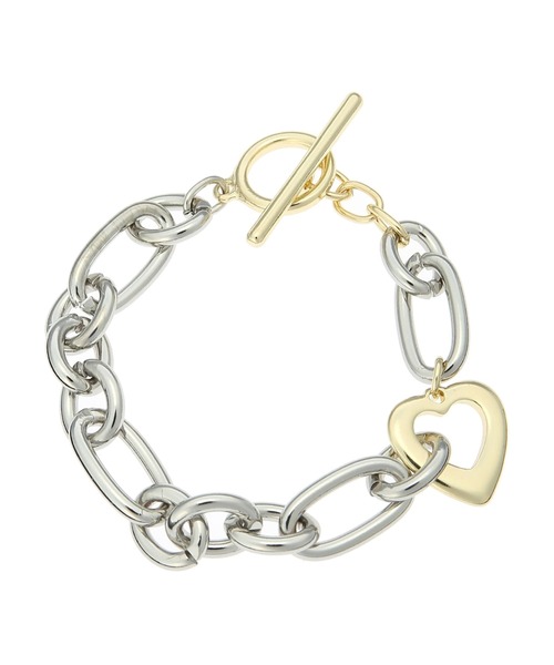 earth music&ecology（アースミュージックアンドエコロジー）の「メタルハートチェーンマンテルブレスレット（ブレスレット・レディース・シルバー・FREE）」の7枚目の写真