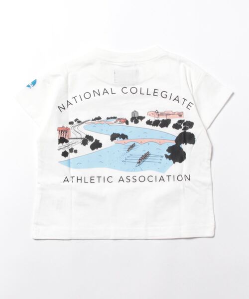 NCAA（エヌシーエーエー）の「【NCAA】別注LOGO Tee(80～120cm)（Tシャツ/カットソー・キッズ・キナリ/ホワイト・80/90/100/110/120）」の4枚目の写真