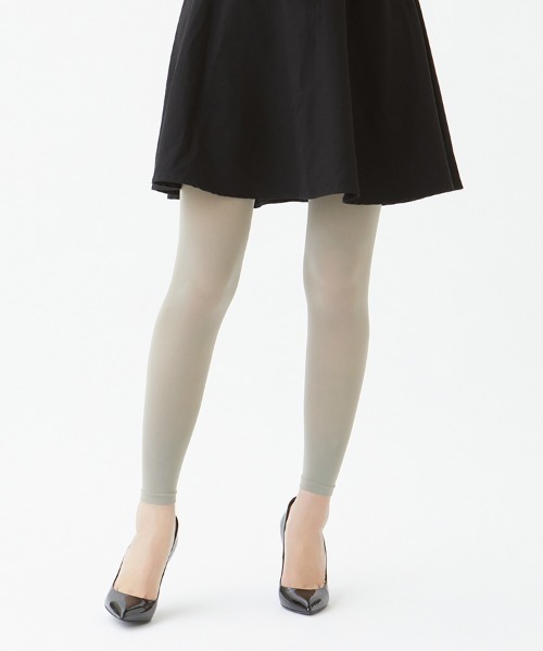 GUNZE（グンゼ）の「YOU AND/ユーアンド ズレないレギンス 晴雨兼用（レギンス/スパッツ・レディース・ブラック/チャコール/ライトグレー・L～LL/M～Ｌ）」の2枚目の写真