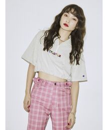 jouetie | championハーフZIPクロップドT【コラボ】(Tシャツ/カットソー)