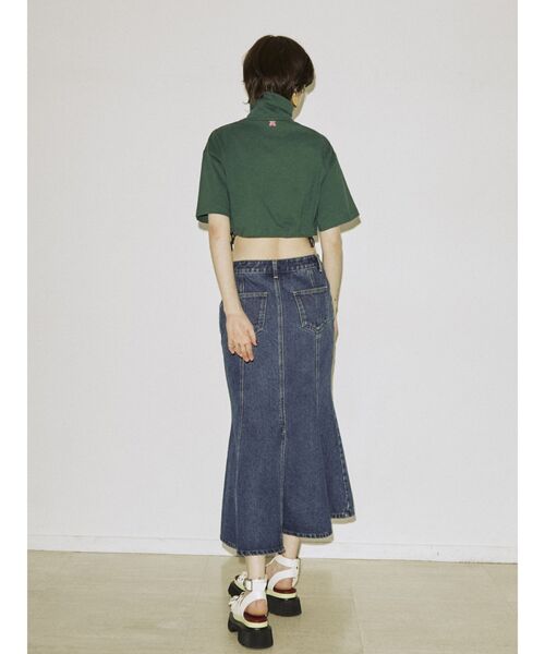 jouetie（ジュエティ）の「championハーフZIPクロップドT【コラボ】（Tシャツ/カットソー・レディース・ブラック/パープル/グレー/レッド/グリーン・MEDIUM）」の12枚目の写真