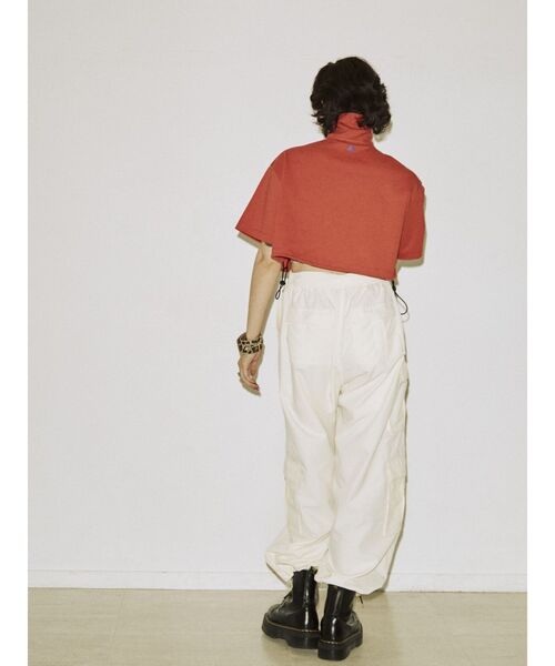 jouetie（ジュエティ）の「championハーフZIPクロップドT【コラボ】（Tシャツ/カットソー・レディース・ブラック/パープル/グレー/レッド/グリーン・MEDIUM）」の14枚目の写真