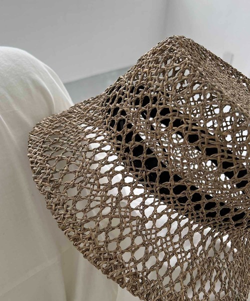 CAPRICIEUX LE'MAGE（カプリシューレマージュ）の「透かし編みハット（ハット・レディース・ベージュ/ブラウン・FREE）」の15枚目の写真