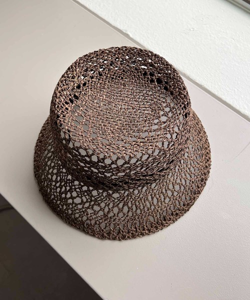 CAPRICIEUX LE'MAGE（カプリシューレマージュ）の「透かし編みハット（ハット・レディース・ベージュ/ブラウン・FREE）」の13枚目の写真