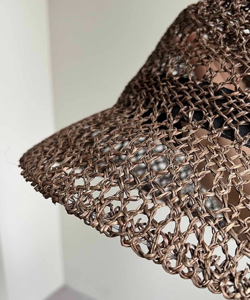 CAPRICIEUX LE'MAGE（カプリシューレマージュ）の「透かし編みハット（ハット・レディース・ベージュ/ブラウン・FREE）」の4枚目の写真