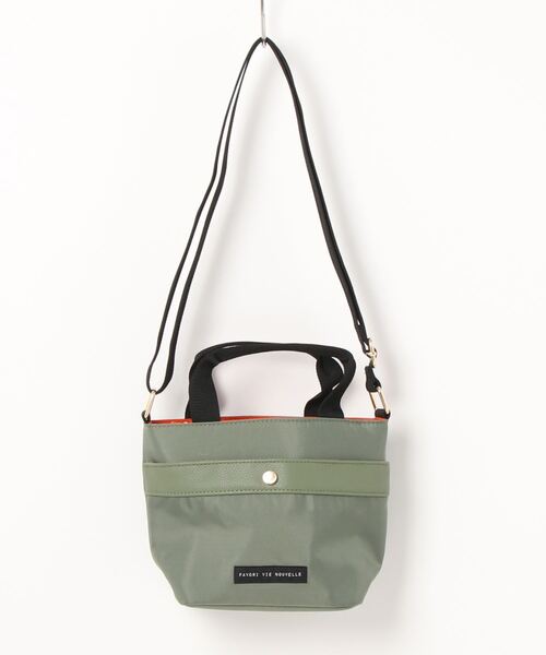 favori vie nouvelle（ファボリ ヴィー ヌーヴェル）の「<favori vie nouvelle/ファボリ ヴィー ヌーヴェル> インカラー2WAYミニショルダーバッグ（ショルダーバッグ・レディース・カーキ/ベージュ/ブラック・ONE SIZE）」の9枚目の写真