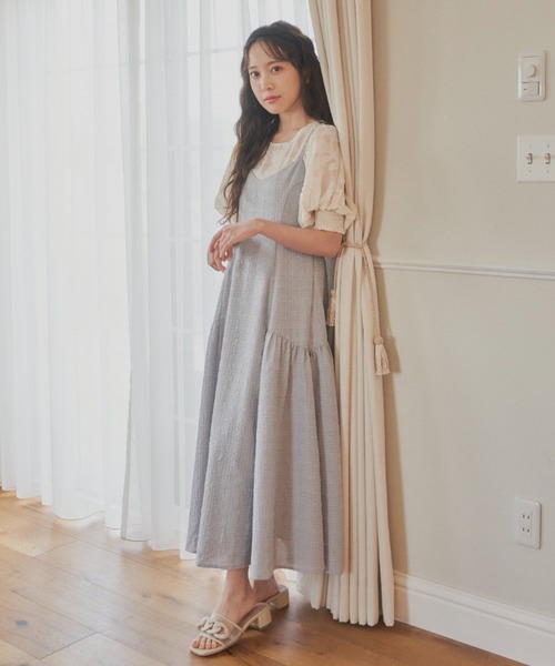 idem(イデム)の「poco poco ribbon cami onepiece/バックリボンキャミワンピース【idem×MERY】(ワンピース・レディース・ピンク/アイボリー/グレー・FREE)」の11枚目の写真
