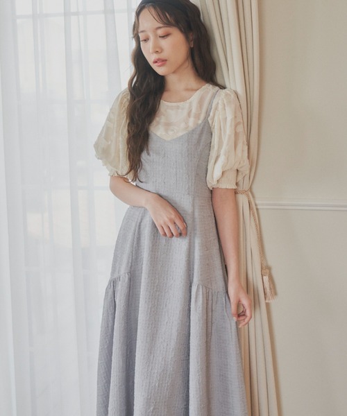 idem(イデム)の「poco poco ribbon cami onepiece/バックリボンキャミワンピース【idem×MERY】(ワンピース・レディース・ピンク/アイボリー/グレー・FREE)」の12枚目の写真