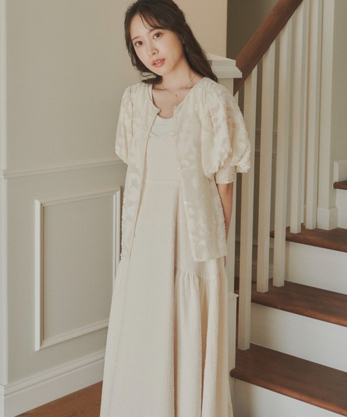 idem(イデム)の「poco poco ribbon cami onepiece/バックリボンキャミワンピース【idem×MERY】(ワンピース・レディース・ピンク/アイボリー/グレー・FREE)」の10枚目の写真