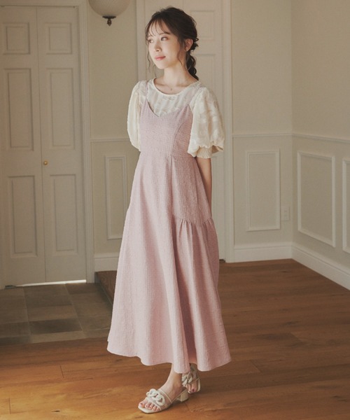 idem(イデム)の「poco poco ribbon cami onepiece/バックリボンキャミワンピース【idem×MERY】(ワンピース・レディース・ピンク/アイボリー/グレー・FREE)」の20枚目の写真