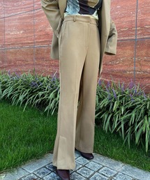 LAULEN | side slit wide pants(スラックス)