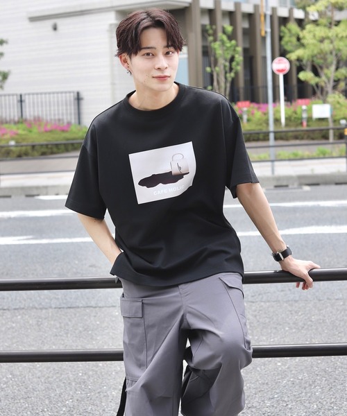WONDER WONDER(ワンダーワンダー)の「ワイドカーゴパラシュートパンツ / wide cargo parachute pants(カーゴパンツ・メンズ・カーキ/ダークグレー・M/L)」の4枚目の写真