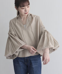 fredy emue | 袖ボリュームタックブラウス(シャツ/ブラウス)