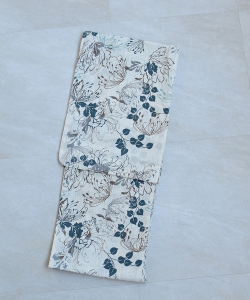 utatane(ウタタネ)の「選べる浴衣3点セット utatane オリジナルデザイン 国内染色 美人映えオフホワイト&先染めベージュ風(浴衣・レディース・ベージュ系5/ベージュ系2/ベージュ系7/ダークオリーブ/ベージュ系1/グレー/ブラウン/ベージュ系8/ベージュ系3/ダークネイビー/ベージュ系4/ベージュ系6・FREE)」の22枚目の写真