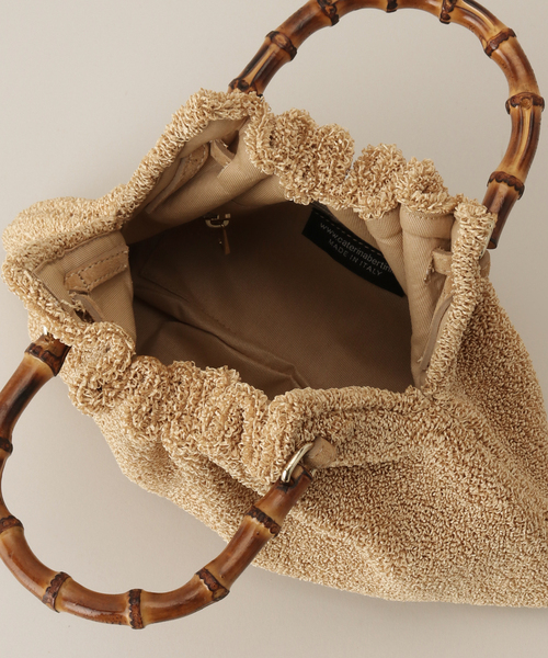 FRAMeWORK(フレームワーク)の「【CATERINA BERTINI/カテリナ ベルティーニ】バンブーハンドルBAG(ハンドバッグ・レディース・ブラック/ベージュ・FREE)」の14枚目の写真