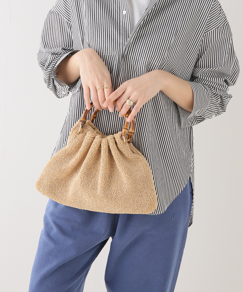 FRAMeWORK(フレームワーク)の「【CATERINA BERTINI/カテリナ ベルティーニ】バンブーハンドルBAG(ハンドバッグ・レディース・ブラック/ベージュ・FREE)」の21枚目の写真