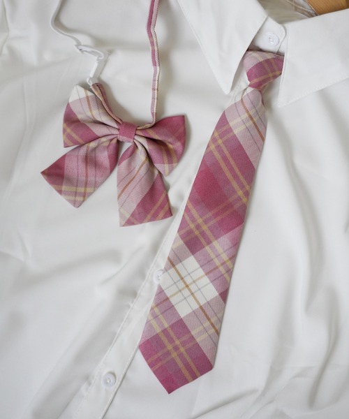 Port（ポート）の「格子縞プリント ネクタイ ＆ 蝶ネクタイ セット_（ネクタイ・レディース・A/B/C/D/E/F/G/H/I/J・FREE）」の3枚目の写真