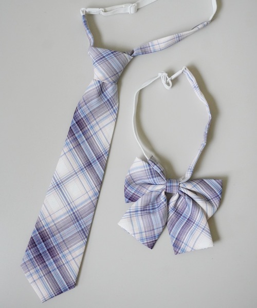 Port（ポート）の「格子縞プリント ネクタイ ＆ 蝶ネクタイ セット_（ネクタイ・レディース・A/B/C/D/E/F/G/H/I/J・FREE）」の5枚目の写真