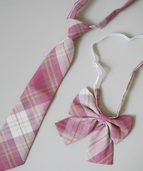 Port（ポート）の「格子縞プリント ネクタイ ＆ 蝶ネクタイ セット_（ネクタイ・レディース・A/B/C/D/E/F/G/H/I/J・FREE）」の18枚目の写真