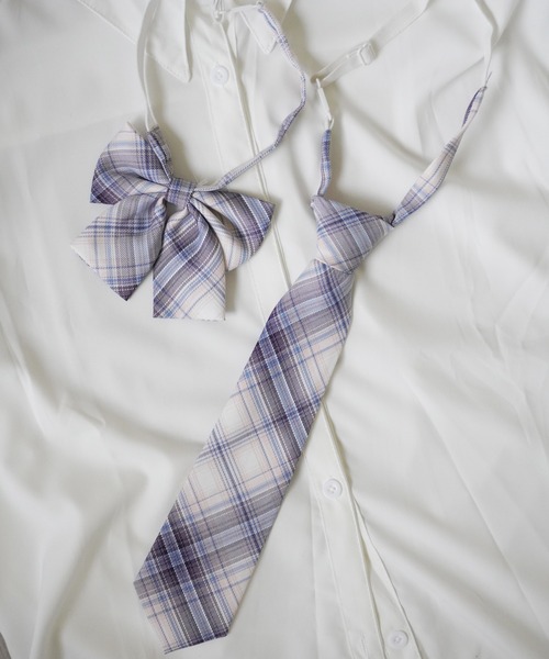 Port（ポート）の「格子縞プリント ネクタイ ＆ 蝶ネクタイ セット_（ネクタイ・レディース・A/B/C/D/E/F/G/H/I/J・FREE）」の22枚目の写真