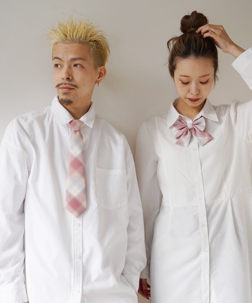 Port（ポート）の「格子縞プリント ネクタイ ＆ 蝶ネクタイ セット_（ネクタイ・レディース・A/B/C/D/E/F/G/H/I/J・FREE）」の12枚目の写真