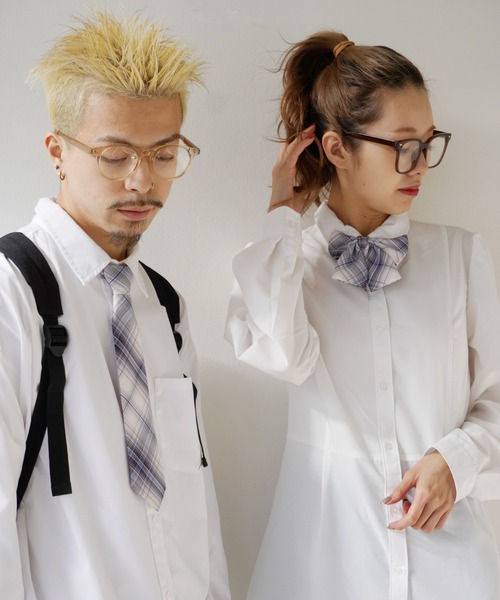 Port（ポート）の「格子縞プリント ネクタイ ＆ 蝶ネクタイ セット_（ネクタイ・レディース・A/B/C/D/E/F/G/H/I/J・FREE）」の13枚目の写真