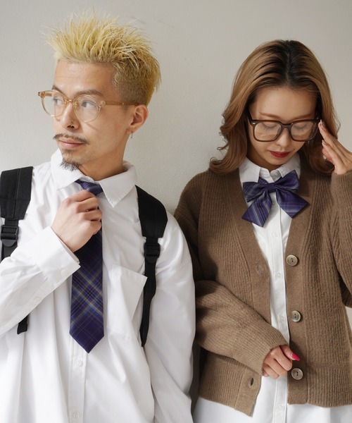 Port（ポート）の「格子縞プリント ネクタイ ＆ 蝶ネクタイ セット_（ネクタイ・レディース・A/B/C/D/E/F/G/H/I/J・FREE）」の15枚目の写真