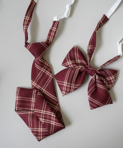 Port（ポート）の「格子縞プリント ネクタイ ＆ 蝶ネクタイ セット_（ネクタイ・レディース・A/B/C/D/E/F/G/H/I/J・FREE）」の17枚目の写真