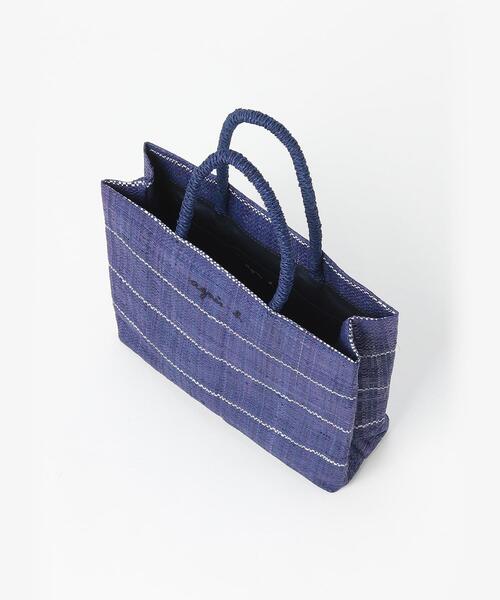 agnes b.(アニエスベー)の「ラフィアハンドバッグ MX02-07(ハンドバッグ・レディース・ブルー系その他・FREE)」の6枚目の写真