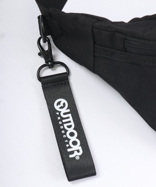 セール】OUTDOOR ラバーネーム ロゴチャーム サイドポケット 